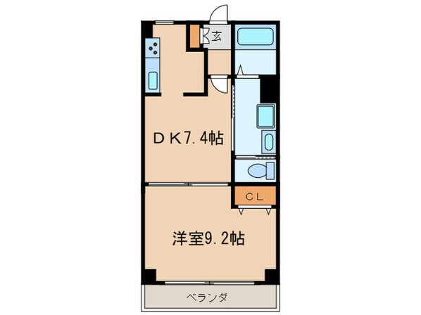 コンフォート二番の物件間取画像